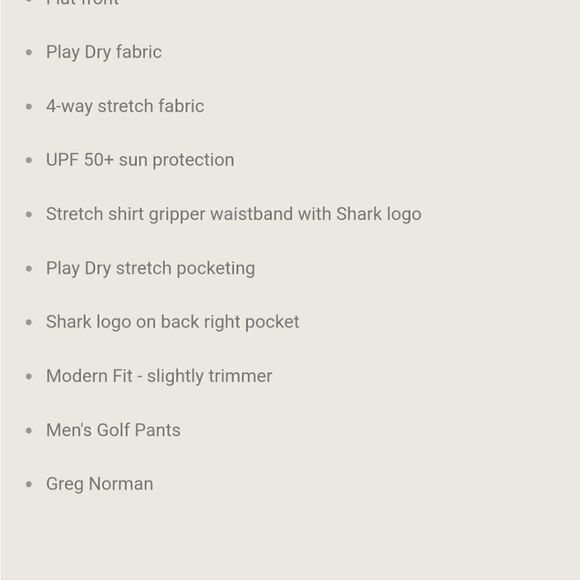 Greg Norman Hi Tech Golf/Travel Pants - Picture 14 of 14